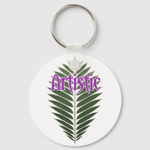 Aluminum Circle, 2" Keychain