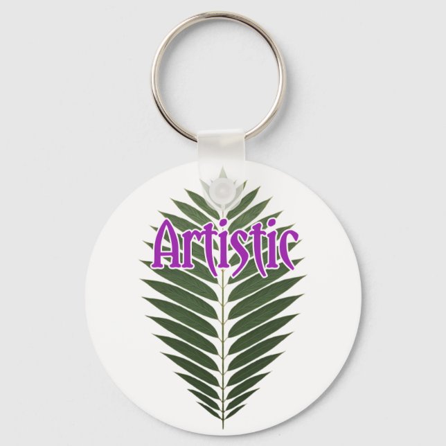 Aluminum Circle, 2" Keychain (Front)