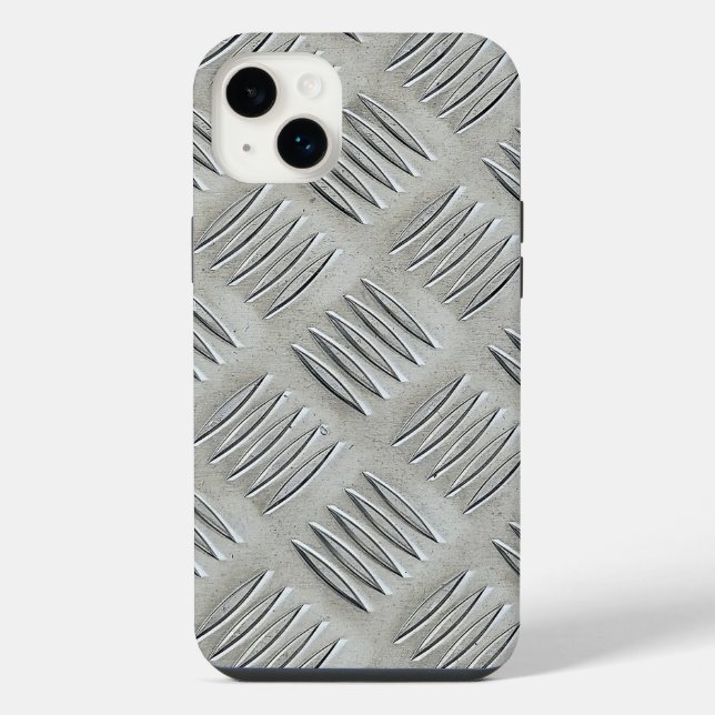Aluminum Diamond Pattern iPhone Case (Back)