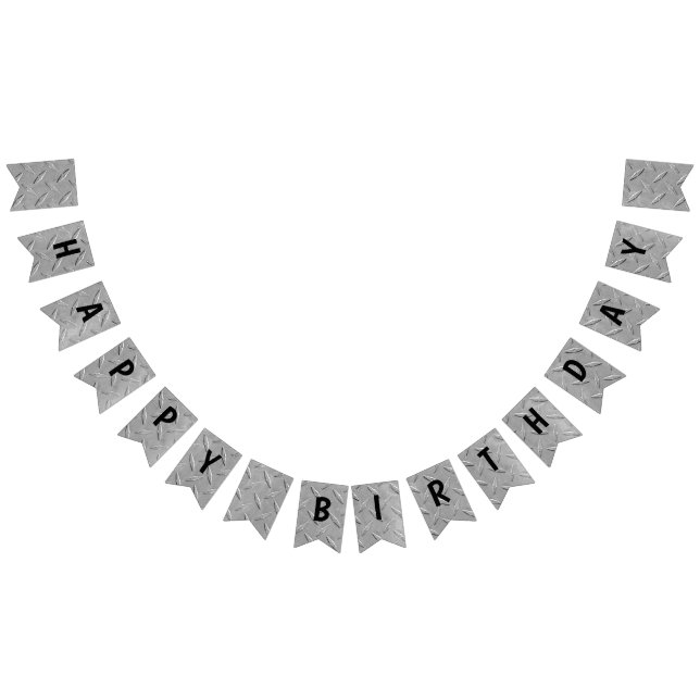 aluminum diamond plating for birthday bunting flags (All)