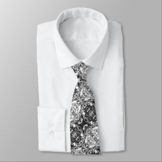 Aluminum Foil Design Silver Colour Tie