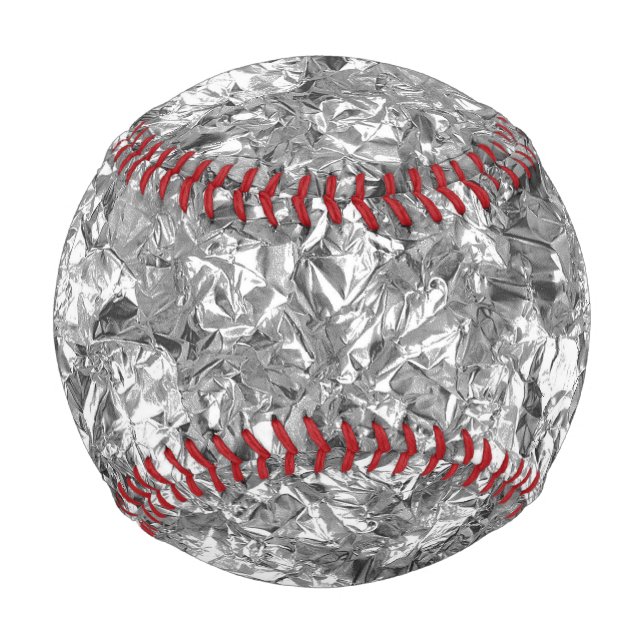 Aluminum Foil Softball Silver Baseball (Back)