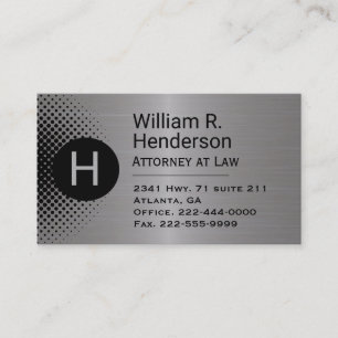 Aluminum Look Custom Business Card