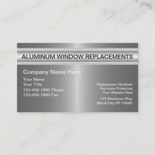 Aluminum Windows Business Card