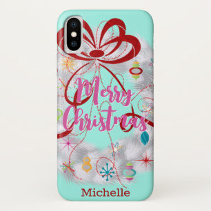 Aluminum Wreath Retro Christmas  Case-Mate iPhone Case