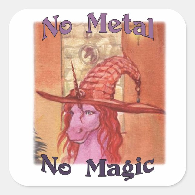 Alumna No Metal No Magic Stickers (Devant)