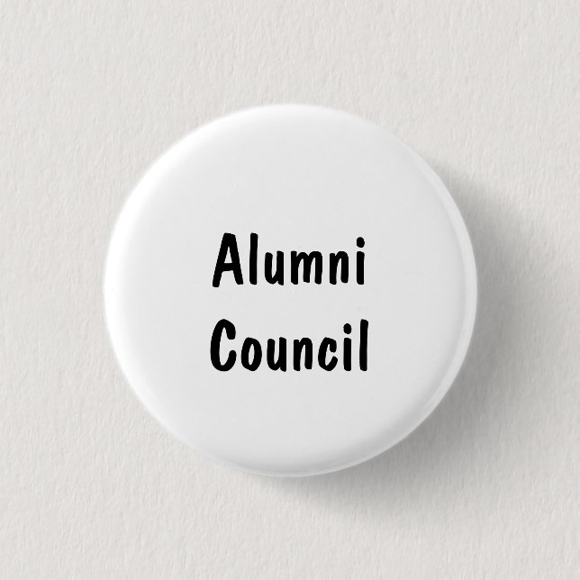 Alumni Council 1 Inch Round Button (Front)