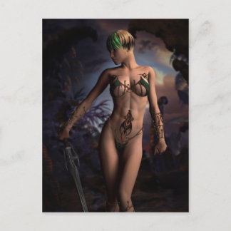 Alura Elven Warrior Postcard