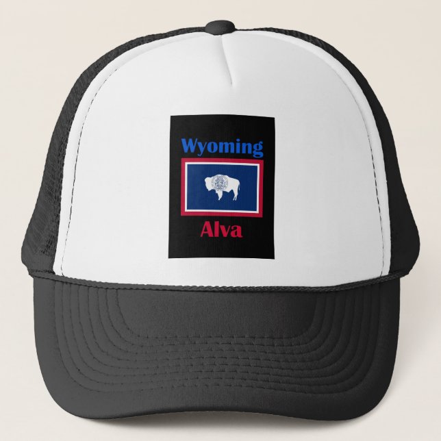 Alva Wyoming Trucker Hat (Front)