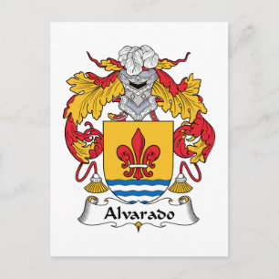 Alvarado Family Crest Postcard