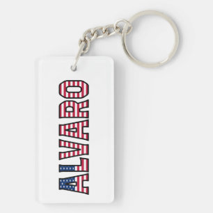 Alvaro Name Vorname USA Flagge Anhänger Schlüssel Keychain