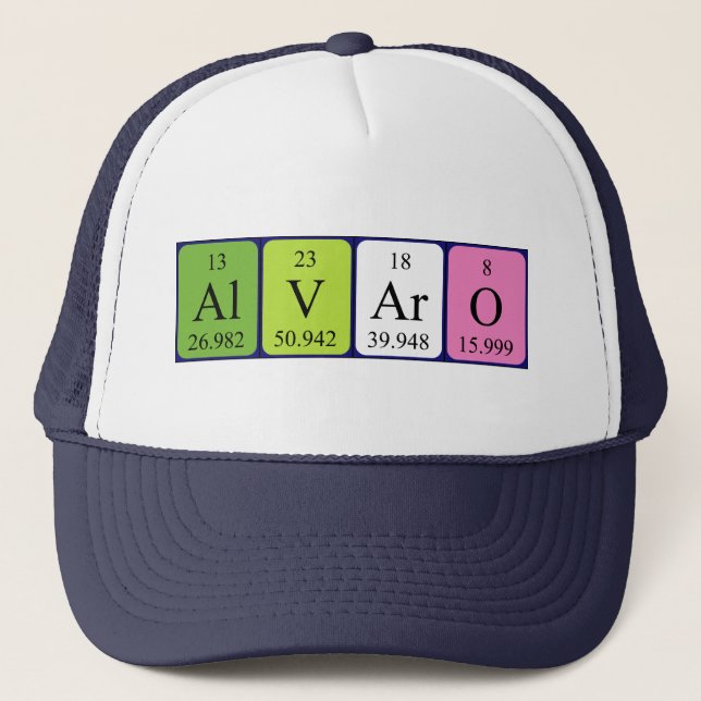 Alvaro periodic table name hat (Front)