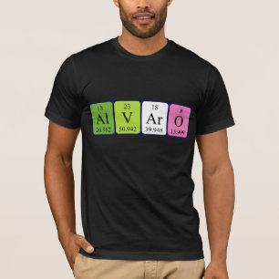 Alvaro periodic table name shirt