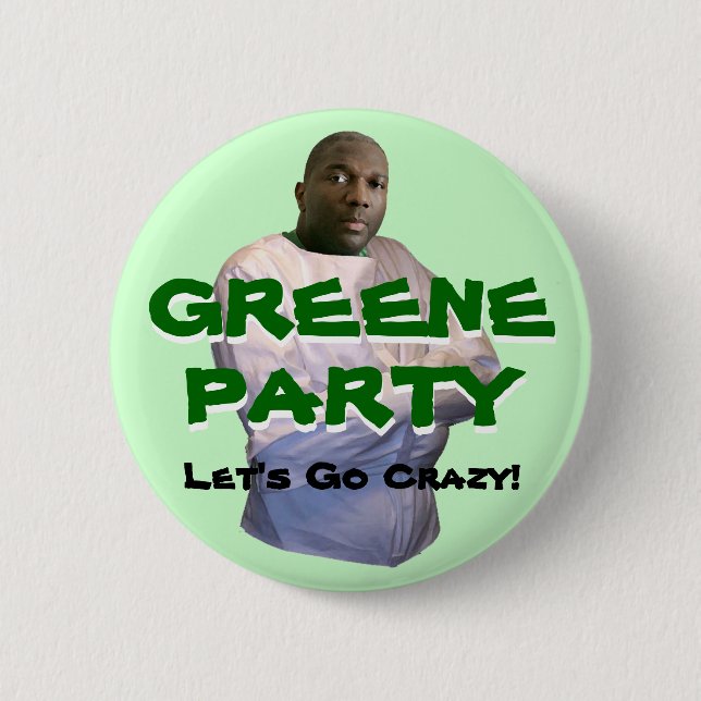 Alvin Greene: Let's Go Crazy! 2 Inch Round Button (Front)