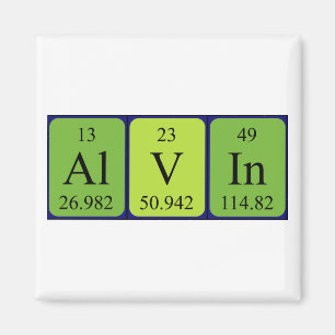 Alvin nom de table périodique aimant