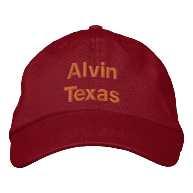 Alvin Texas Embroidered Hat (Front)