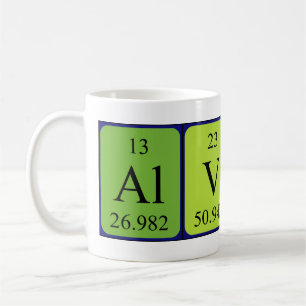 Alvina nom de table périodique mug