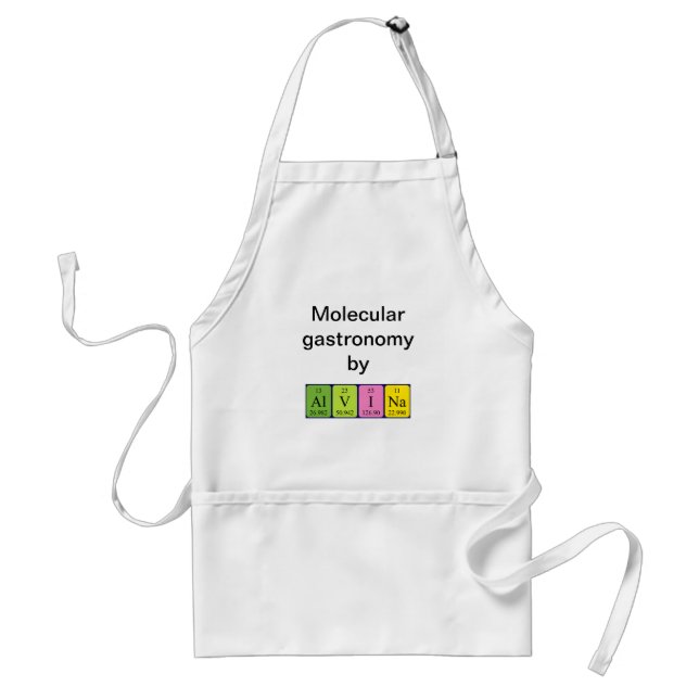 Alvina periodic table name apron (Front)