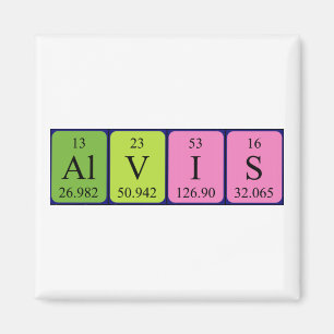 Alvis periodic table name magnet