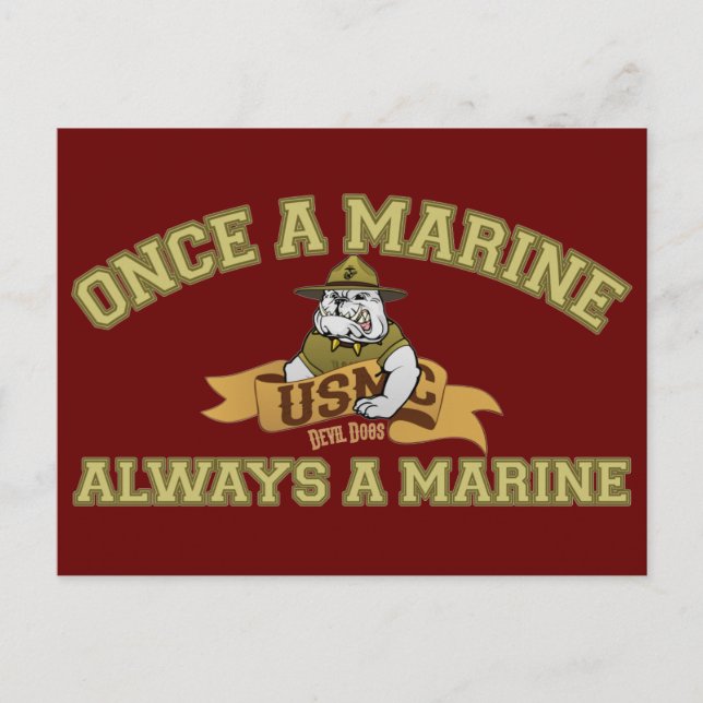 Always A Marine Postcard (Front)