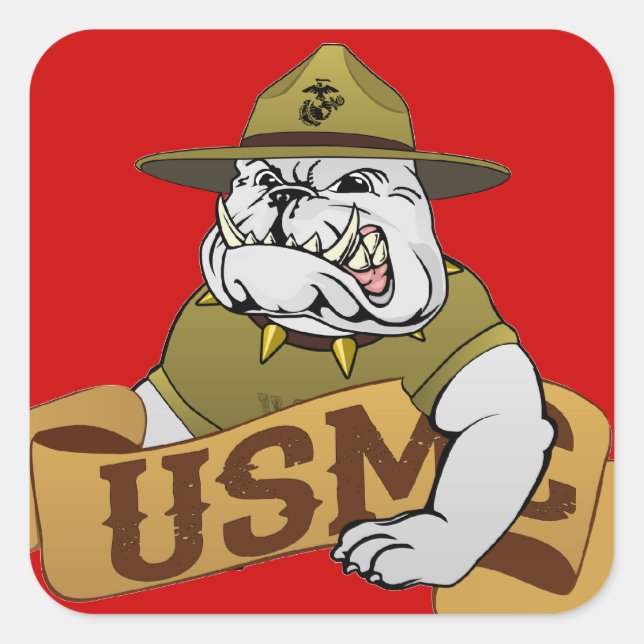 Always A Marine Square Sticker (Front)