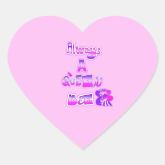 Always a queen bee classic round pink Stickers