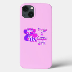 Always a queen bee light pink iPhone 13 case