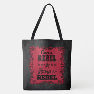 Always a Rebel Personalized Tote Bag