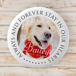 Always and Forever Stay In Our Hearts Pet Memorial 2 Inch Round Button