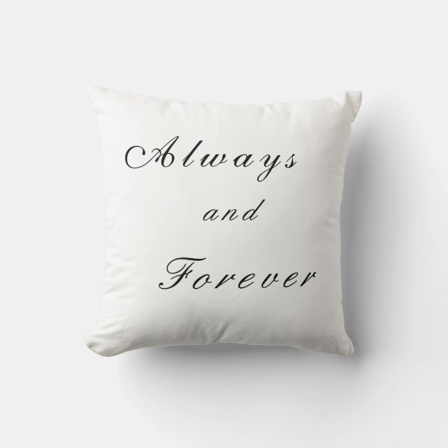 Always and Forever- Vampire Diaries Throw Pillow (Front)