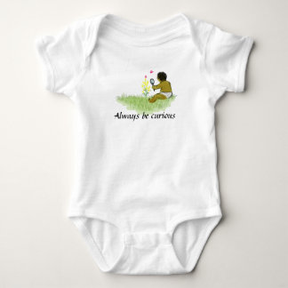 Always be curious baby bodysuit