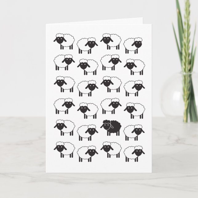 Always Be Ewe Black Sheep Card (Front)