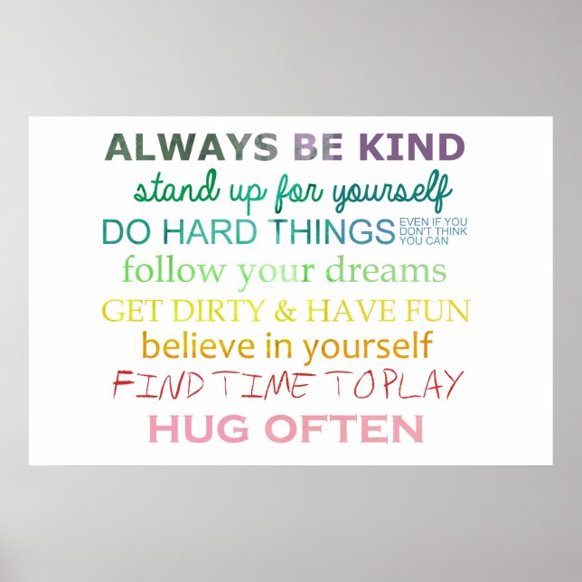 Always be Kind Poster (Front)