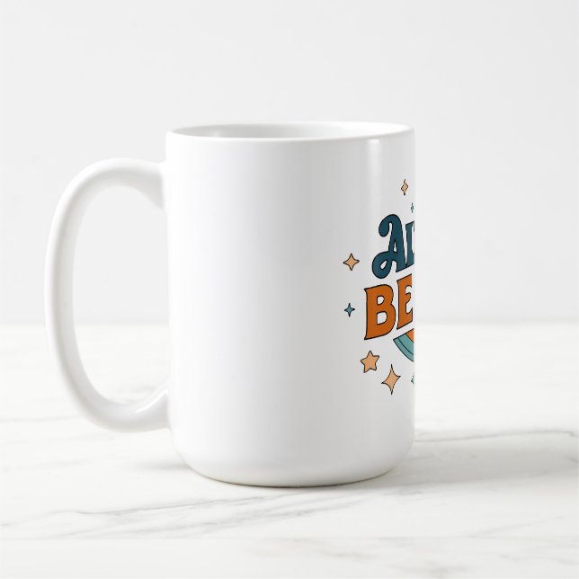 Always Be Kind Vinyl Sticker Coffee Mug (Left)