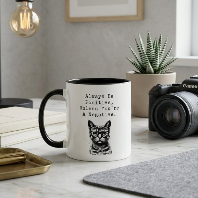 Always Be Positive Funny Math Teacher Humour Mug (Creator Uploaded)
