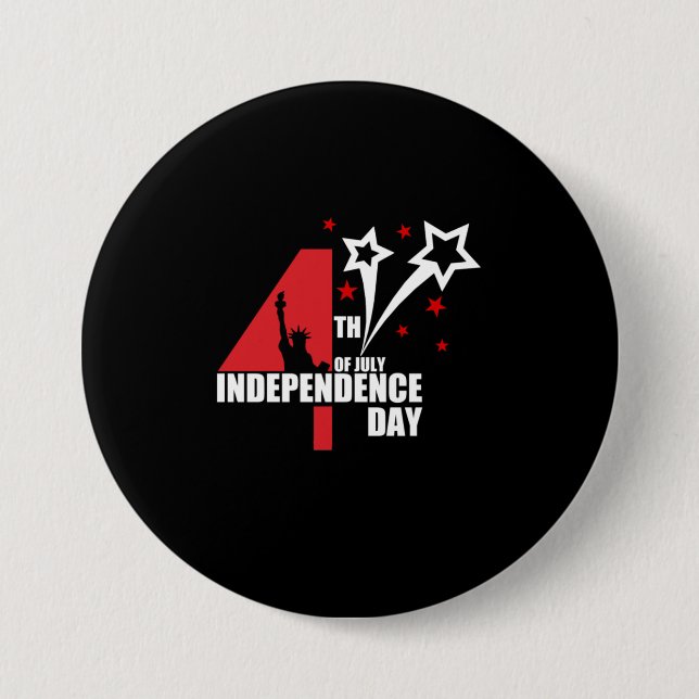 Always Be There July 4th 3 Inch Round Button (Front)