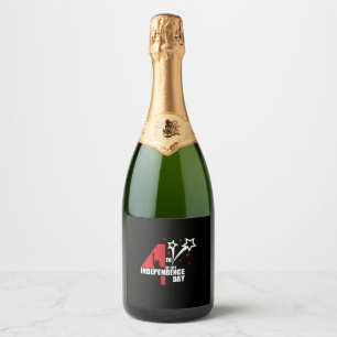 Always Be There July 4th Sparkling Wine Label
