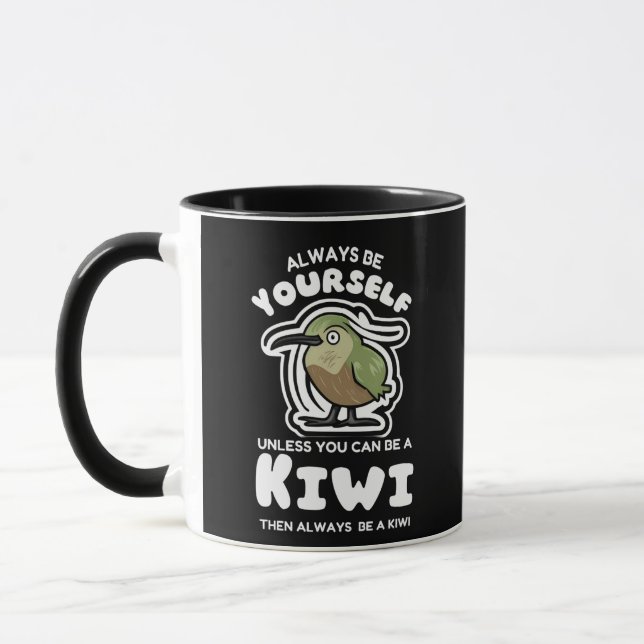 Always Be Yourself Kiwi Sunset Mug (Left)