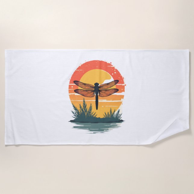Always Be Yourself Unless You Can Be A Dragonfly Beach Towel (Front)