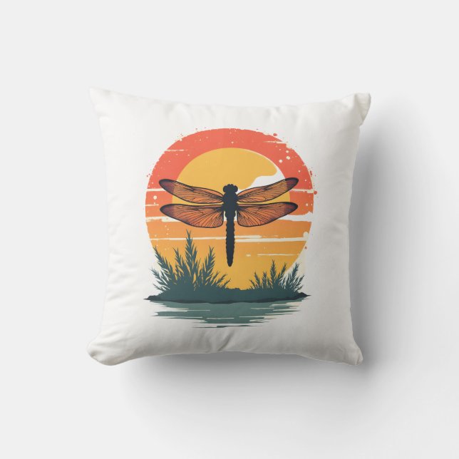 Always Be Yourself Unless You Can Be A Dragonfly Throw Pillow (Front)