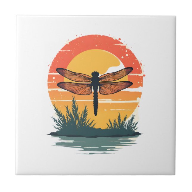 Always Be Yourself Unless You Can Be A Dragonfly Tile (Front)