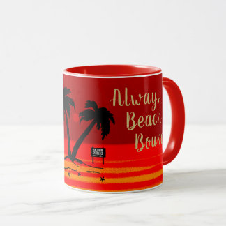 Always Beach Bound! Blazing Sunset Mug
