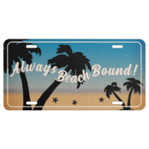Always Beach Bound! Palm Tree Midnight Blue