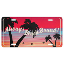 Always Beach Bound! Palm Tree Purple