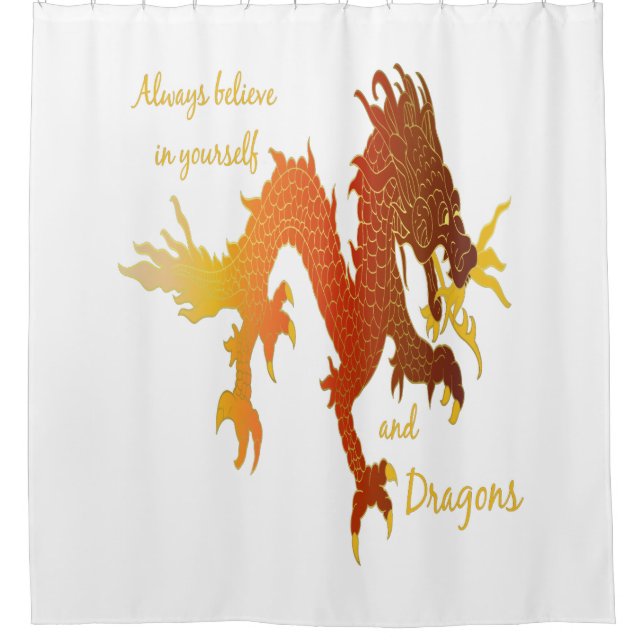 Always Believe in Yourself & Dragons Inspirational (Front)