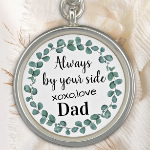 Always By Your Side Dad Memorial Wedding Bouquet Charm