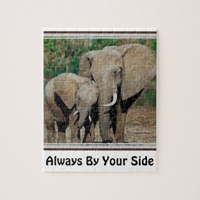 Always By Your Side Elephants Jigsaw Puzzle (Vertical)