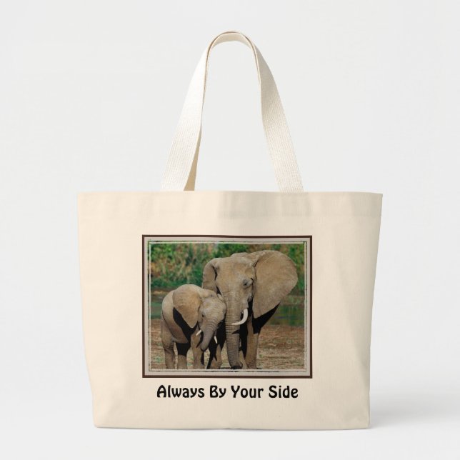 Always By Your Side Large Tote Bag (Front)
