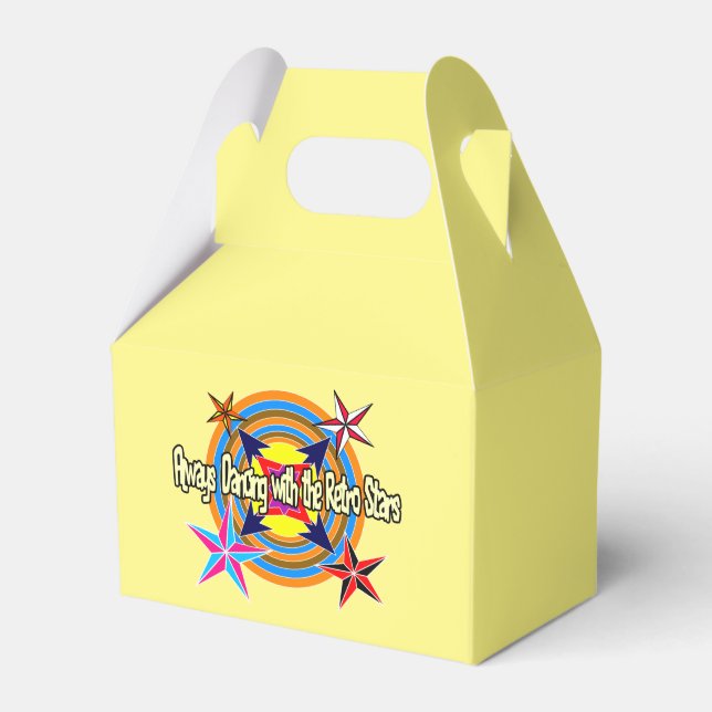 Always dancing with the Retro stars  Favor Box (Front Side)