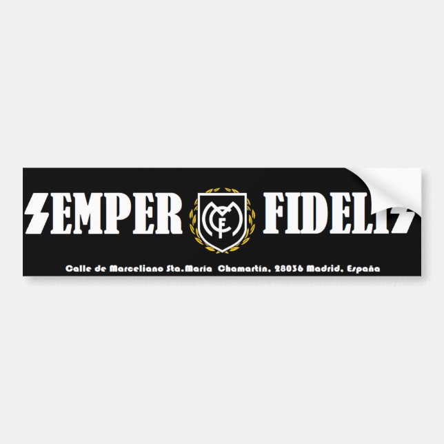 ALWAYS FAITHFUL  BUMPER STICKER (Front)